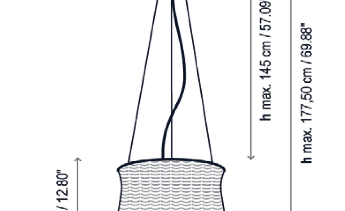 Подвесной светильник от фабрики Bover модель Syra 45 Outdoor Pendant Lamp