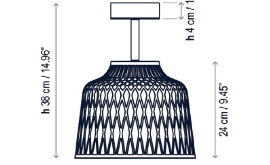 Уличный светильник от фабрики Bover модель Soft Ceiling Lamp