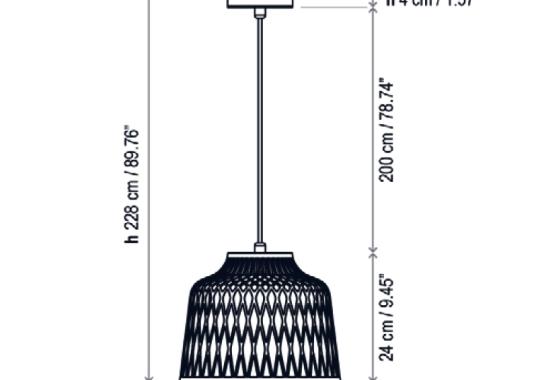 Подвесной светильник от фабрики Bover модель Soft Outdoor Pendant Lamp