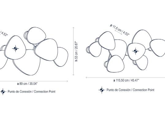 Настенный Светильник Bover Tria Multi Wall Lamp image 2