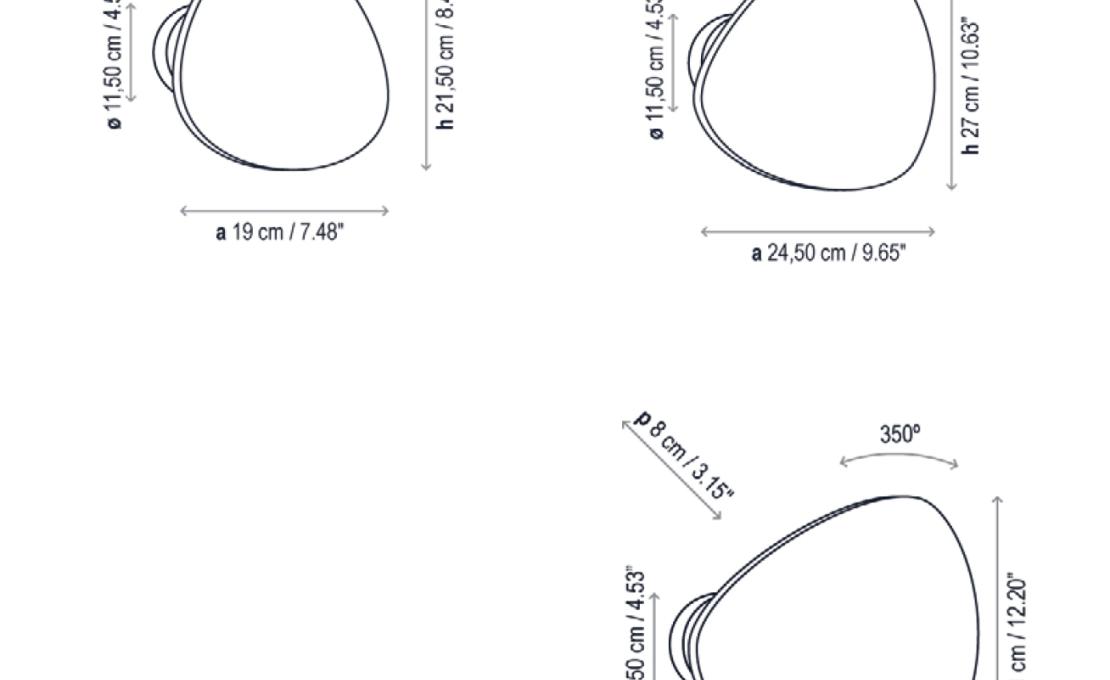 Настенный Светильник от фабрики Bover модель Tria Wall Lamp