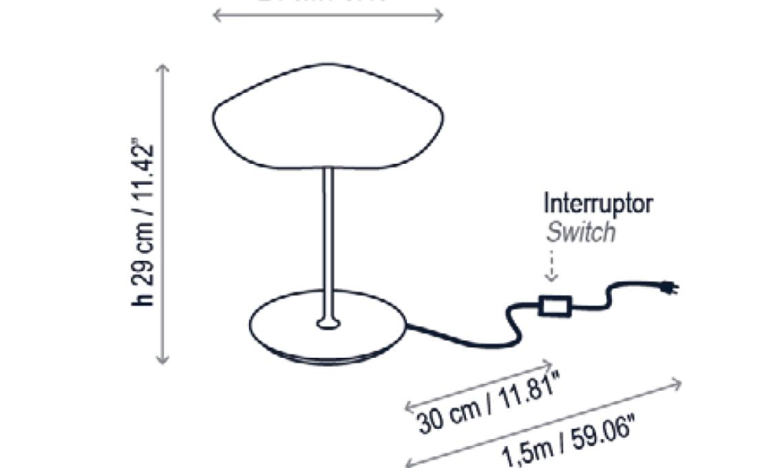 Настольная лампа от фабрики Bover модель Valentina  Lamp