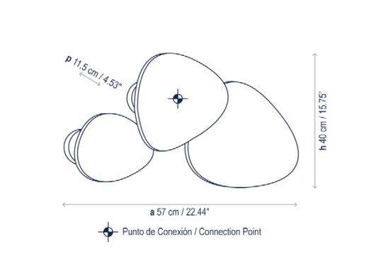 Настенный Светильник Bover Tria Set 3 Wall Lamp image 6