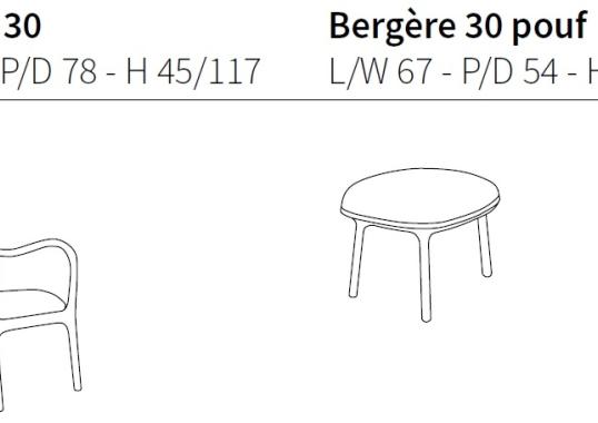 Кресло от фабрики Ceccotti Collezioni модель Bergère 30 Arm