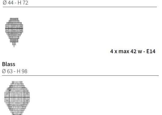 Подвесной светильник от фабрики Ceccotti Collezioni модель Blass Ceiling Lamp