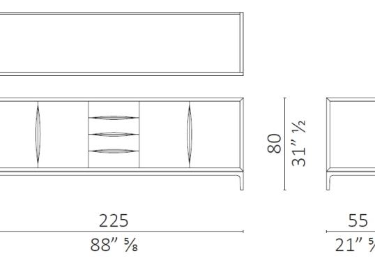 Сервант от фабрики Ceccotti Collezioni модель Brad Sideboard
