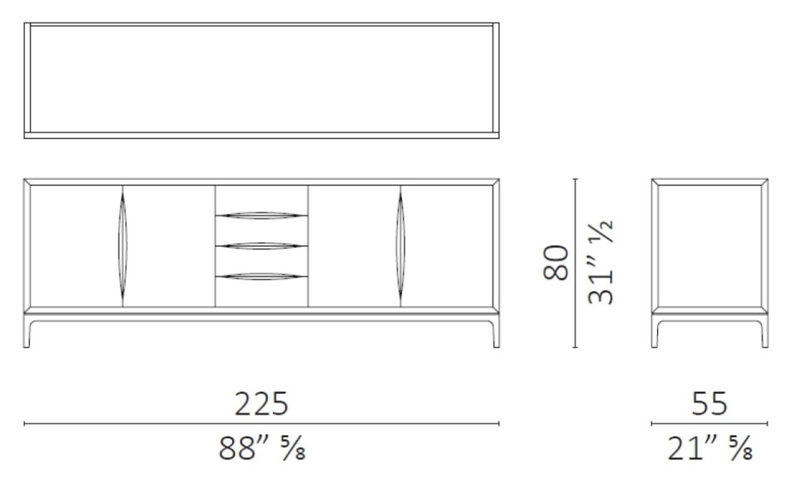 Сервант от фабрики Ceccotti Collezioni модель Brad Sideboard