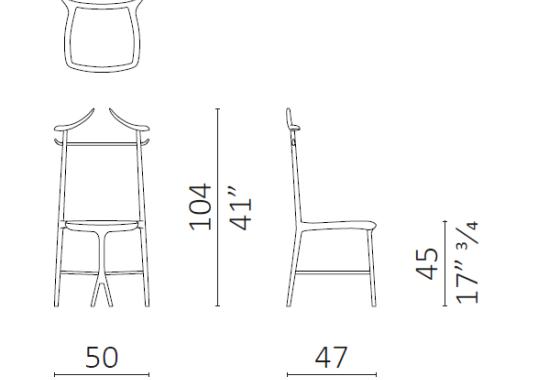Стул от фабрики Ceccotti Collezioni модель Chambre Close
