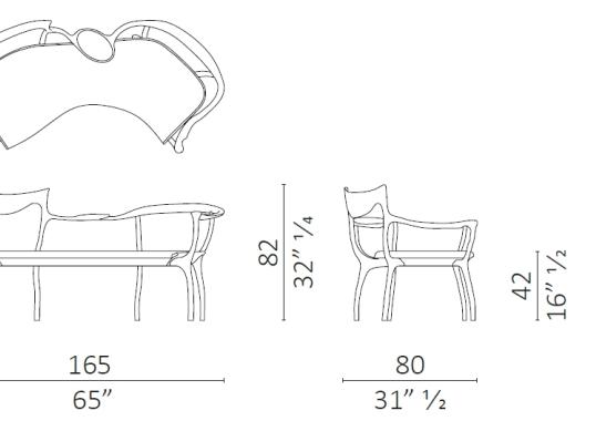 Диван от фабрики Ceccotti Collezioni модель D.R.D.P. Sofa