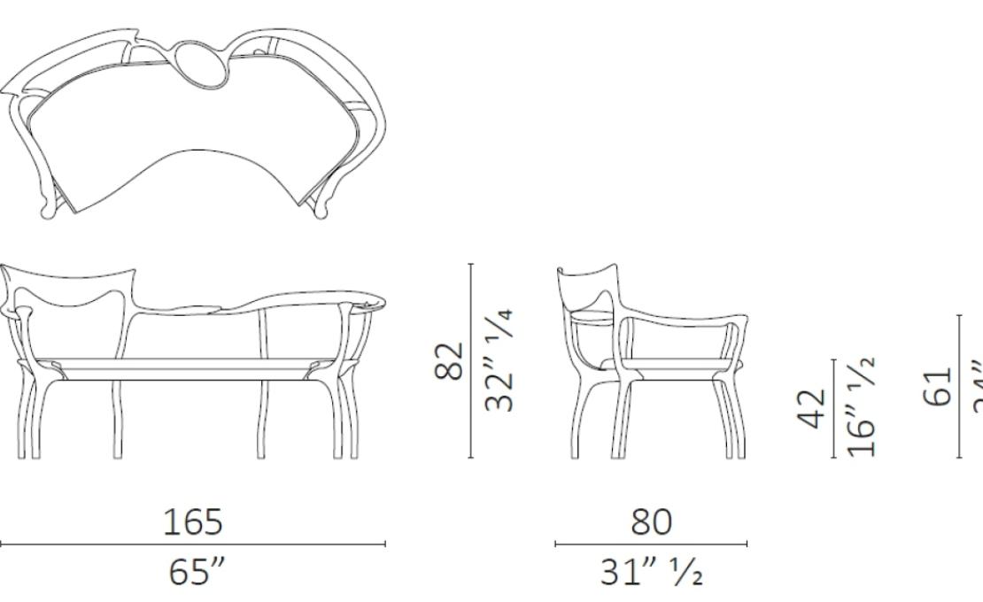 Диван от фабрики Ceccotti Collezioni модель D.R.D.P. Sofa