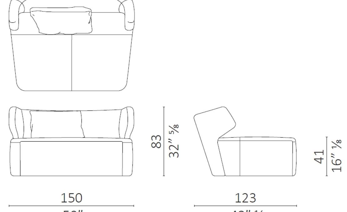 Кушетки от фабрики Ceccotti Collezioni модель DC 150 Chaise Longue