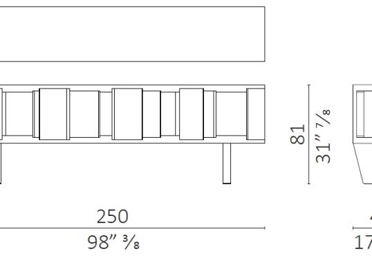 Стеллаж для книг от фабрики Ceccotti Collezioni модель DC 200/250 Library