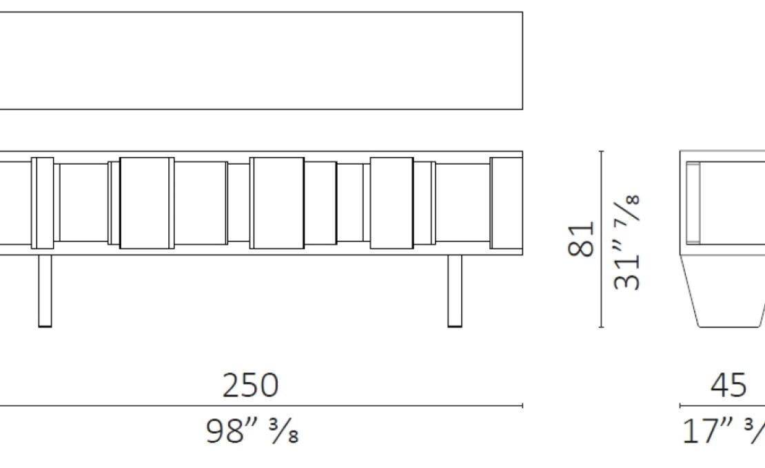 Стеллаж для книг от фабрики Ceccotti Collezioni модель DC 200/250 Library