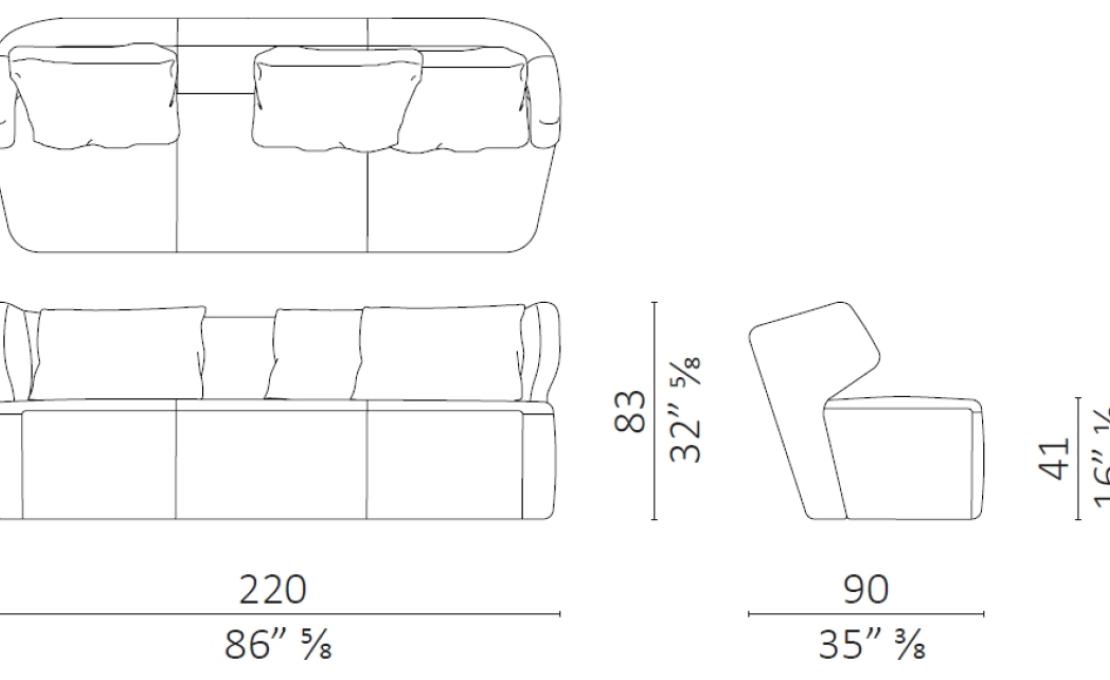 Диван от фабрики Ceccotti Collezioni модель DC 220 Sofa