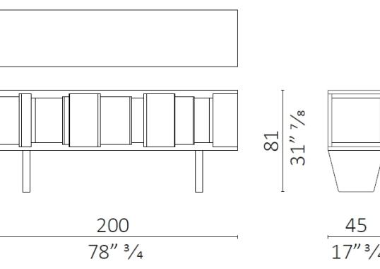 Стеллаж для книг от фабрики Ceccotti Collezioni модель DC 200/250 Library