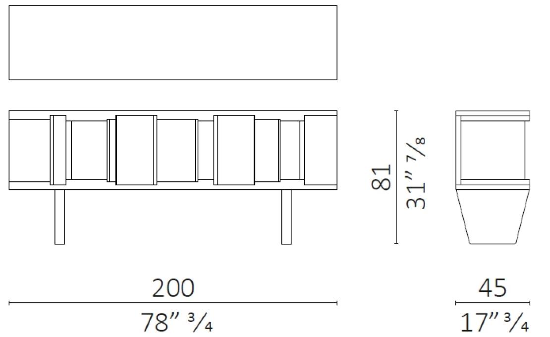 Стеллаж для книг от фабрики Ceccotti Collezioni модель DC 200/250 Library