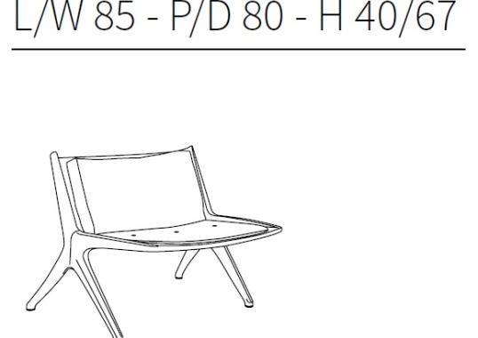 Кресло от фабрики Ceccotti Collezioni модель DC 90 Arm