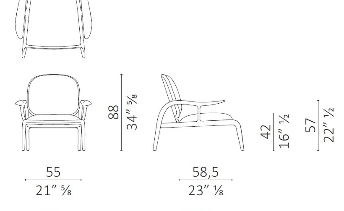 Кресло модель EILEEN ARM от фабрики Ceccotti Collezioni