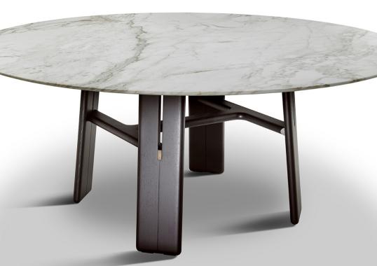 Стол  модель DUO ROUND от фабрики Ceccotti Collezioni