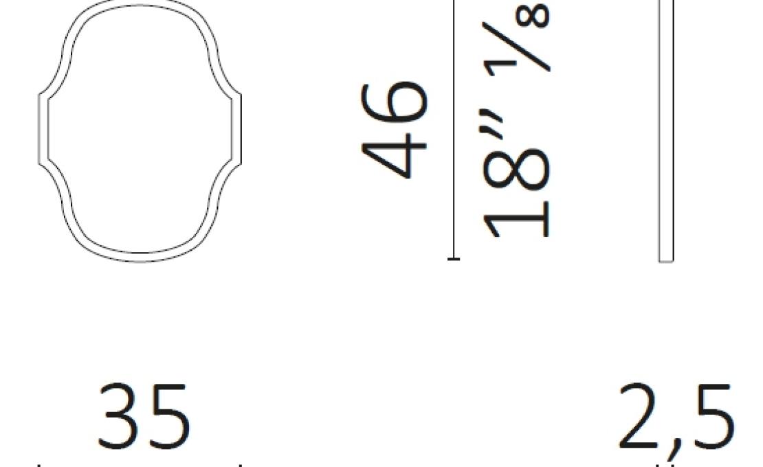 Зеркало от фабрики Ceccotti Collezioni модель Face Mirror