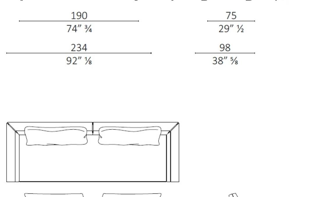 Диван от фабрики Ceccotti Collezioni модель FILLUNGO SOFA
