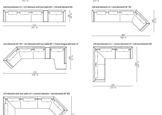 Диван от фабрики Ceccotti Collezioni модель FILLUNGO MODULAR SOFA