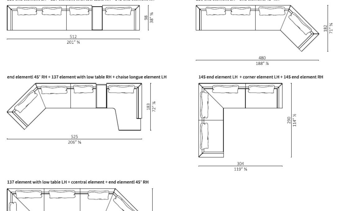Диван от фабрики Ceccotti Collezioni модель FILLUNGO MODULAR SOFA