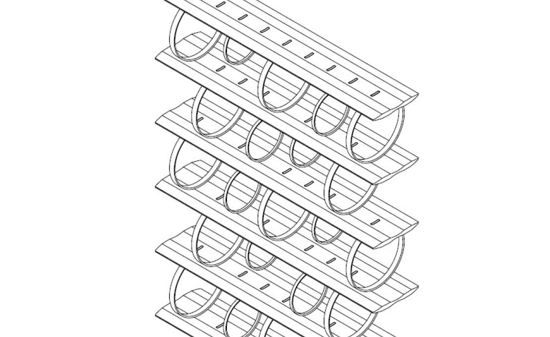 Стеллаж для книг от фабрики Ceccotti Collezioni модель Flying Circles Bookcase