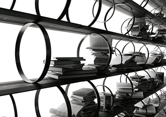 Стеллаж для книг от фабрики Ceccotti Collezioni модель Flying Circles Bookcase