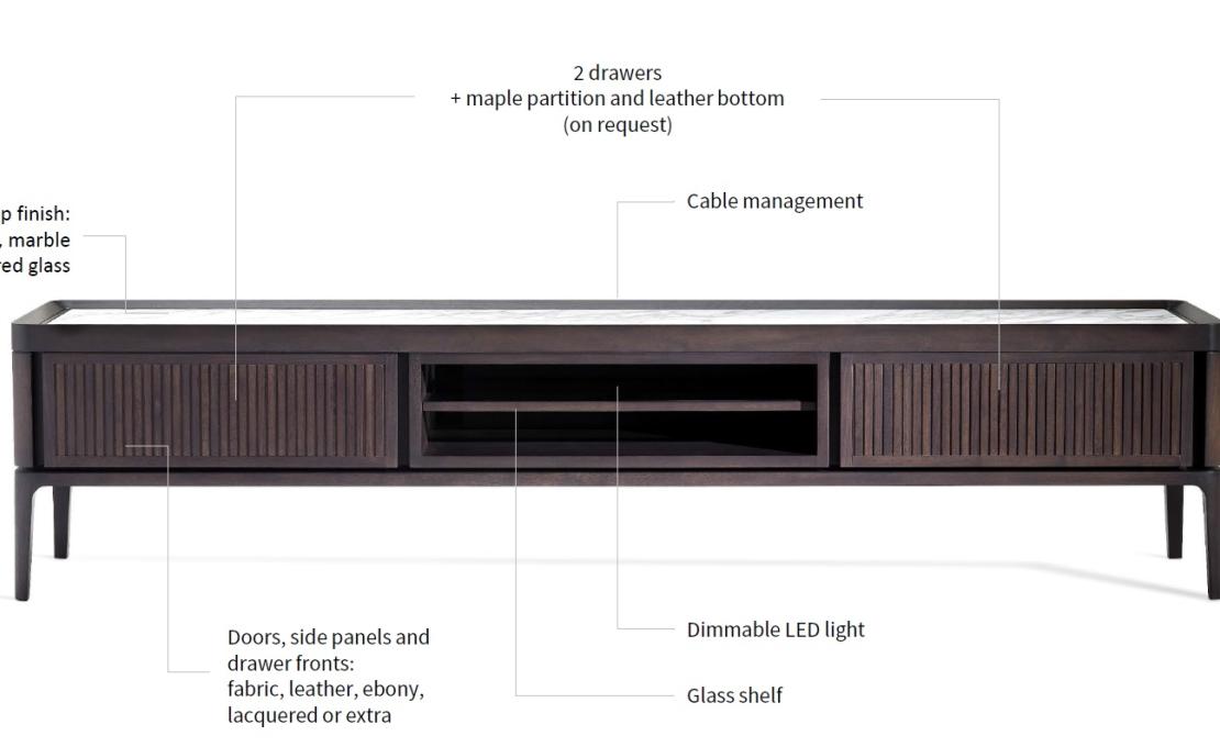 Сервант от фабрики Ceccotti Collezioni модель Full TV Cabinet