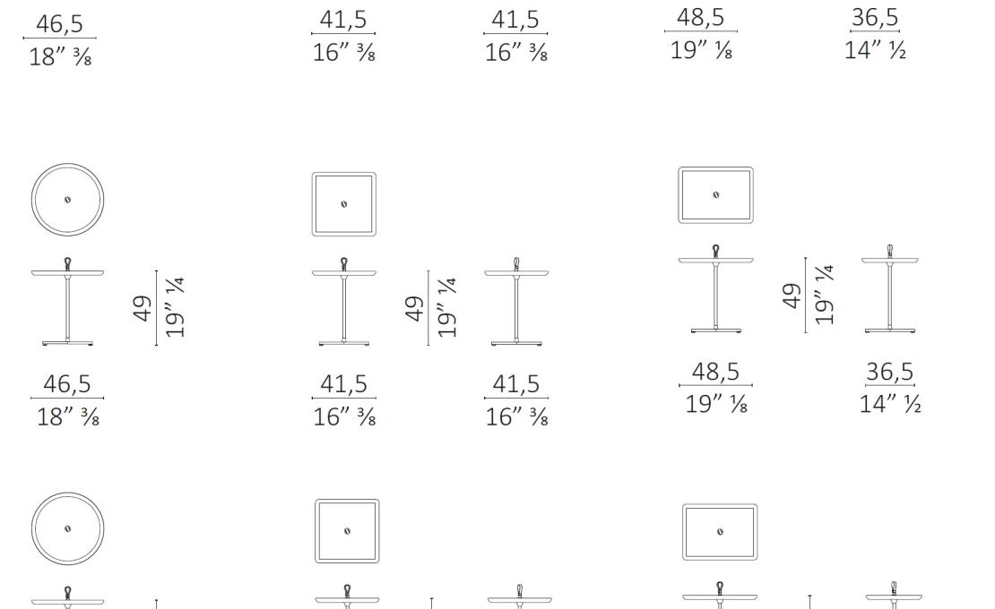 Журнальный столик от фабрики Ceccotti Collezioni модель GALIMEDE L_ HANDLE