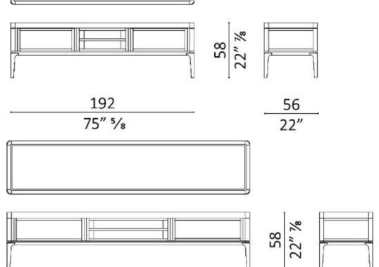 Сервант от фабрики Ceccotti Collezioni модель Full TV Cabinet