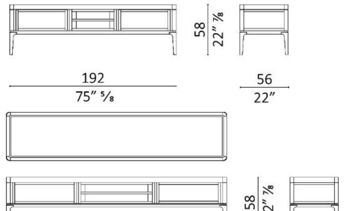Сервант от фабрики Ceccotti Collezioni модель Full TV Cabinet