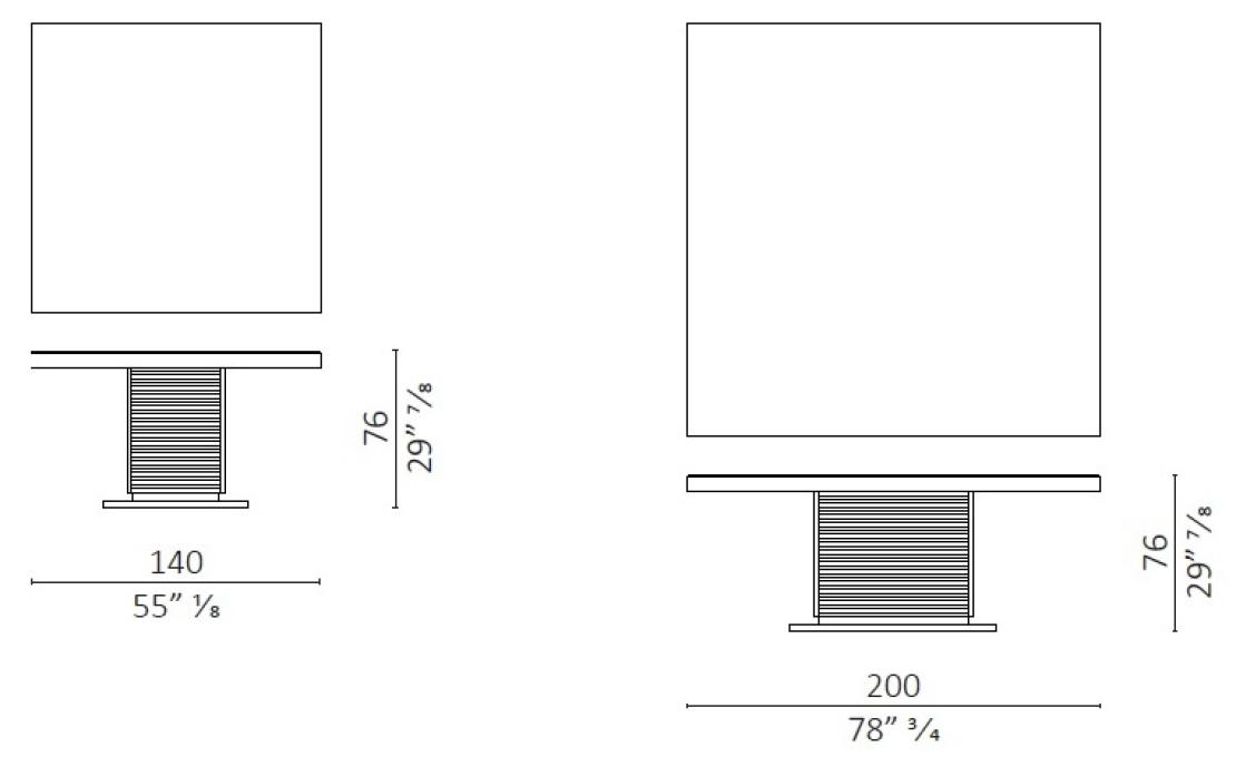 Стол от фабрики Ceccotti Collezioni модель I.C.S. Square