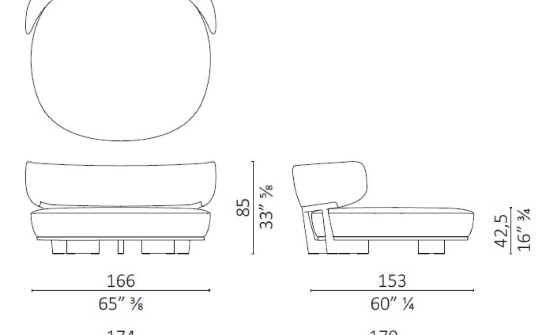 Диван от фабрики Ceccotti Collezioni модель ICONEST LOVE SEAT