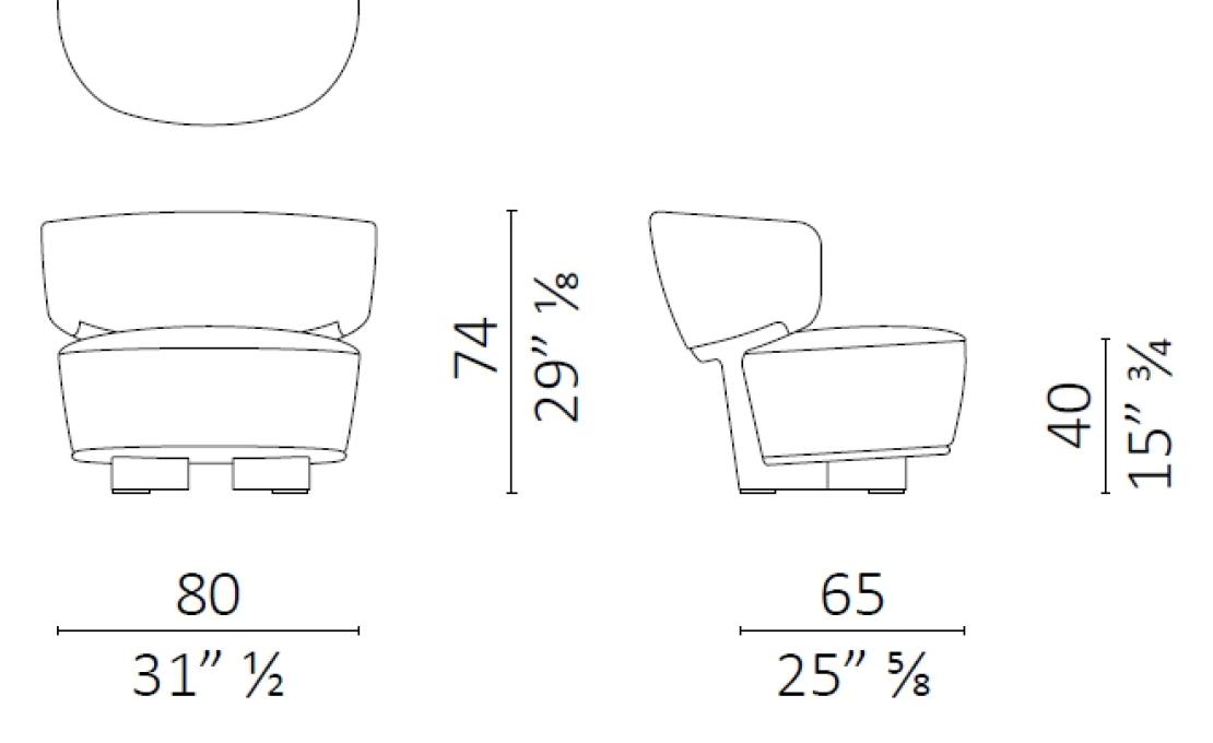 Кресло от фабрики Ceccotti Collezioni модель Icolounge Arm
