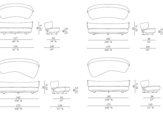 Диван от фабрики Ceccotti Collezioni модель Icosofà Sofa