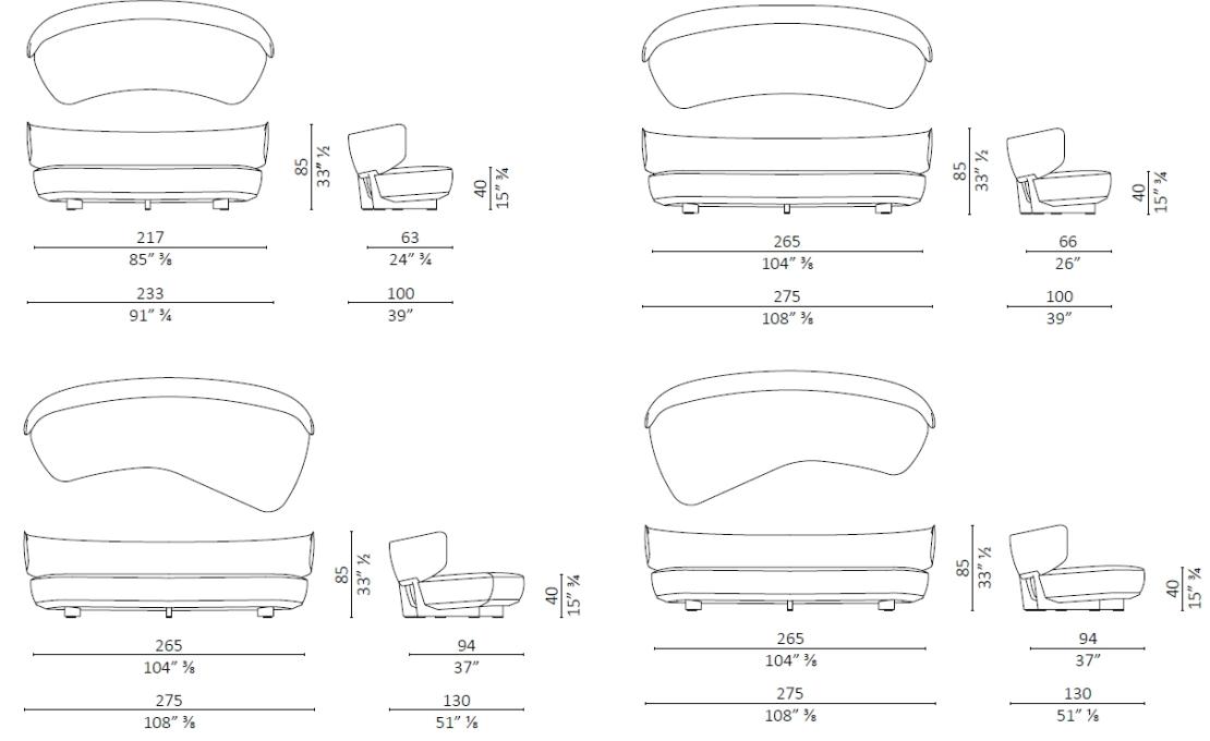 Диван от фабрики Ceccotti Collezioni модель Icosofà Sofa