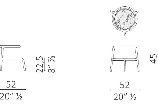 Журнальный столик от фабрики Ceccotti Collezioni модель JEAN