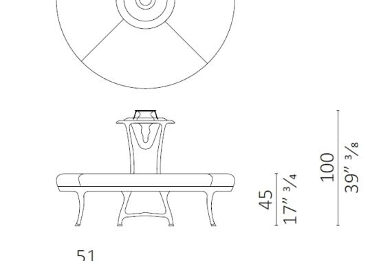 Диван от фабрики Ceccotti Collezioni модель Large Flower Sofa