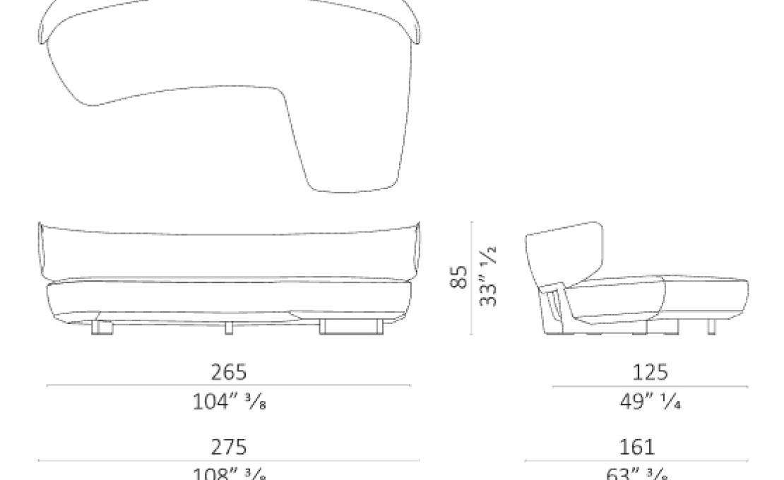 Диван от фабрики Ceccotti Collezioni модель Icosofà Chaiselongue Sofa