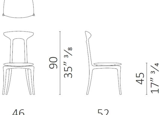 Стул от фабрики Ceccotti Collezioni модель Ma Belle Alta