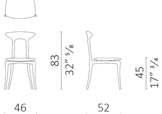 Стул от фабрики Ceccotti Collezioni модель Ma Belle
