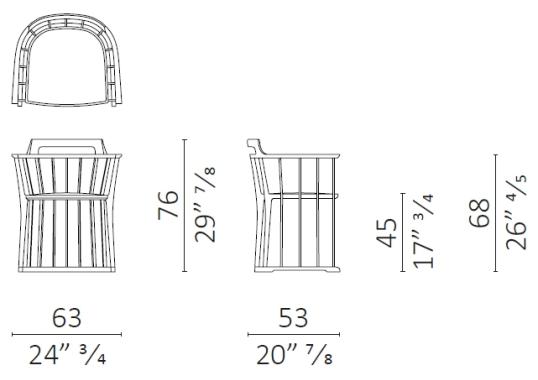 Офисный Стул от фабрики Ceccotti Collezioni модель Marlowe Swivel Arm