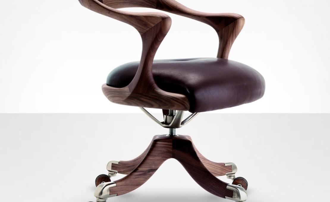 Офисный Стул от фабрики Ceccotti Collezioni модель Marlowe Swivel Arm