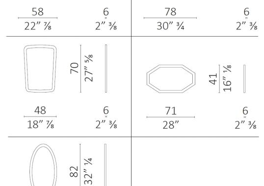 Зеркало от фабрики Ceccotti Collezioni модель Mini Groove Mirror