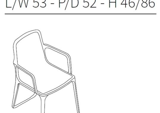 Стул от фабрики Ceccotti Collezioni модель Otto with Armrests