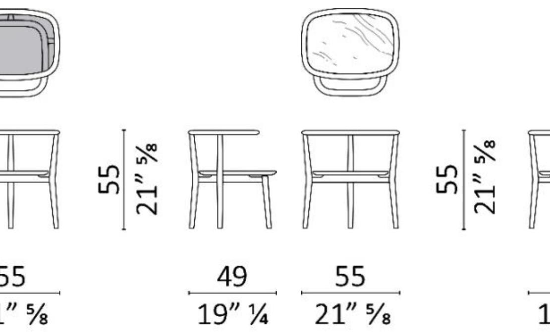 Журнальный столик от фабрики Ceccotti Collezioni модель Petit Matin Ceccotti