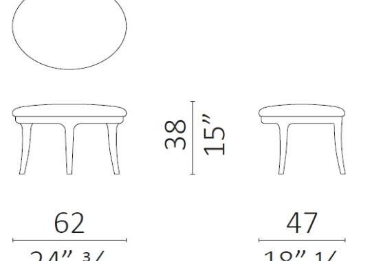 Пуф от фабрики Ceccotti Collezioni модель Saturnino Pouf