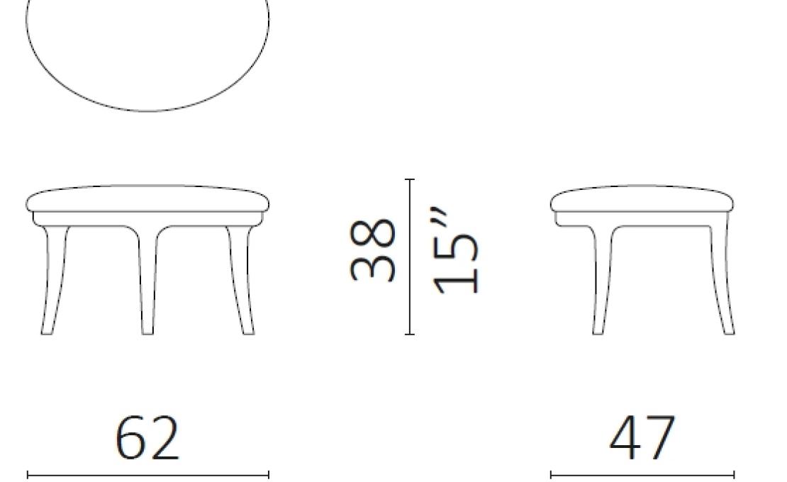 Пуф от фабрики Ceccotti Collezioni модель Saturnino Pouf